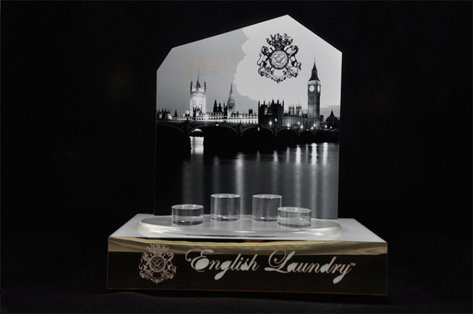 Advertising Acrylic Perfume Display Stand Retail Store Shelving 400*300*415 mm