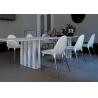 Buy cheap Fiberglass Diana Arm Chair , Leather Dining Chairs With Chrome Plated Legs from wholesalers