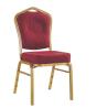 Buy cheap stackable silver tube and purple fabric church chair with handle from wholesalers