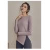 Buy cheap OEM ODM Womens Yoga Sweatshirts Side Slit Full Sleeve Workout Shirts from wholesalers