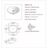Buy cheap White Black Ada Bathroom Sink Wall Hung Cupc Oval Nominal Glazed Inside from wholesalers
