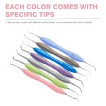 Dental Composite Resin Filling Instrument 7 Pieces Stainless Steel Material