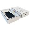 Buy cheap White Custom Embossed Cosmetic Packaging Box Lightweight Cardboard Perfume Box from wholesalers