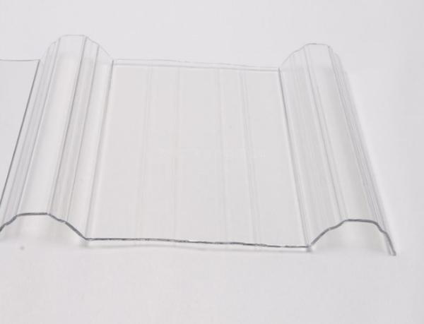 Buy cheap 100% zhengfei Corrugated Transparent Plastic Roofing UV Virgin Material For Green Hous Sun Room Shed from wholesalers