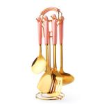 Ceramic Stainless Steel Kitchen Utensils Set Nordic Style For Cooking