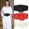 Buy cheap Pin Women Buckle Fabric Elastic Belt Vintage Leather Buckle Belt Cinch from wholesalers