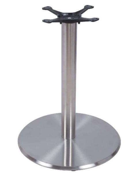 Buy cheap Round Base Metal Dining Table legs Height 28'' Stainless Steel Commercial Furniture from wholesalers
