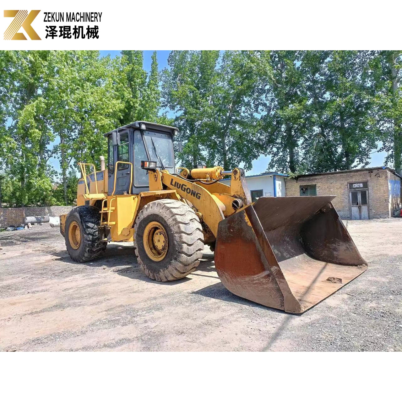 Liugong ZL50CN Used Compact Wheel Loader 17000kg Machine Weight