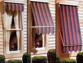 Manual Outdoor Drop Arm Remote Control Sun Awnings