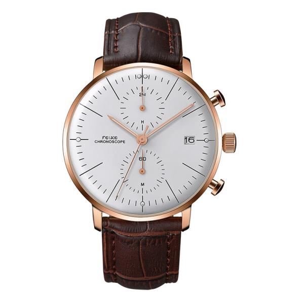 Buy cheap Luxury curve crystal rose gold coating stainless steel back water resistant 30m from wholesalers