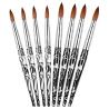 Buy cheap OEM Round Kolinsky Acrylic Nail Art Brush With Marble Handle Size 10 12 14 16 from wholesalers