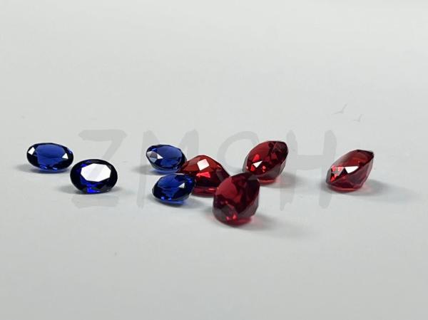 Buy cheap Round Brilliant Cut Ocean Blue Synthetic Gem Crystal Loose from wholesalers