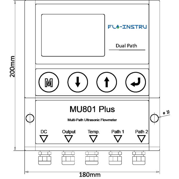 Buy cheap MU801 Plus Plug In Sensor Ultrasonic Flowmeter Multi Path from wholesalers