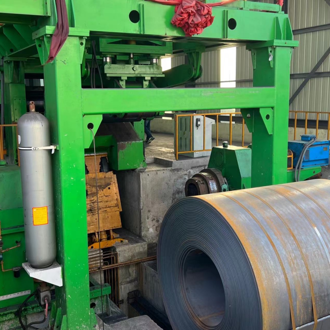 15KG Uncoiler For Steel Coil Work And Cut To Length Line Video Outgoing Inspection