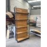 Buy cheap Customized Wood Grain Shelving Transfer Steel Supermarket Gondola Rack from wholesalers