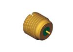 Hermetically Sealed SMP Coaxial Male Bulkhead RF Connector