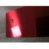 Buy cheap Glossy 0.8mm Plain Red Brushed Metal Bank Card Small Chip For Supermarket from wholesalers