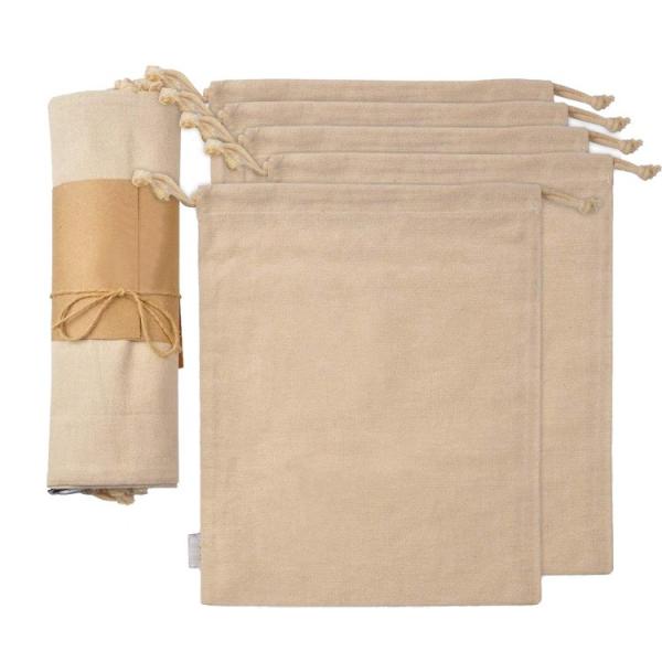 Buy cheap Household 100% Cotton Muslin Drawstring Storage Bags from wholesalers