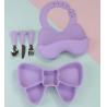 Buy cheap Bow Knot Baby Feeding Suction Plate Cute Bib And Cartoon Spoon Fork Dish Sets from wholesalers