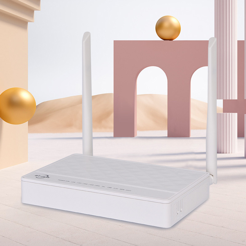 Ftth APC Connector Xpon Onu Router 1ge 3fe Wifi Usb 2.4g
