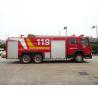 Buy cheap HOWO 10 Wheeled Heavy Duty Fire Truck Red Color With 15000L Foam Tank from wholesalers