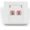 Buy cheap 1 / 2 / 4 Cores Fiber Optic Wall Plate White Shell , Mini FTTH Joint Closure Box from wholesalers
