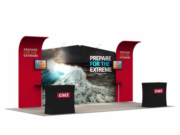 Buy cheap Advertising Portable Trade Show Booth Displays Indoor Time Saving Floor Standing from wholesalers