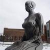 Buy cheap Disappear Abstract Decorative Metal Sitting Woman Figure Art Sculptures from wholesalers