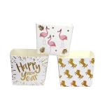 XL Square Paper Baking Pans Gold Foil Bakeware Ovenable Paper Baking Molds