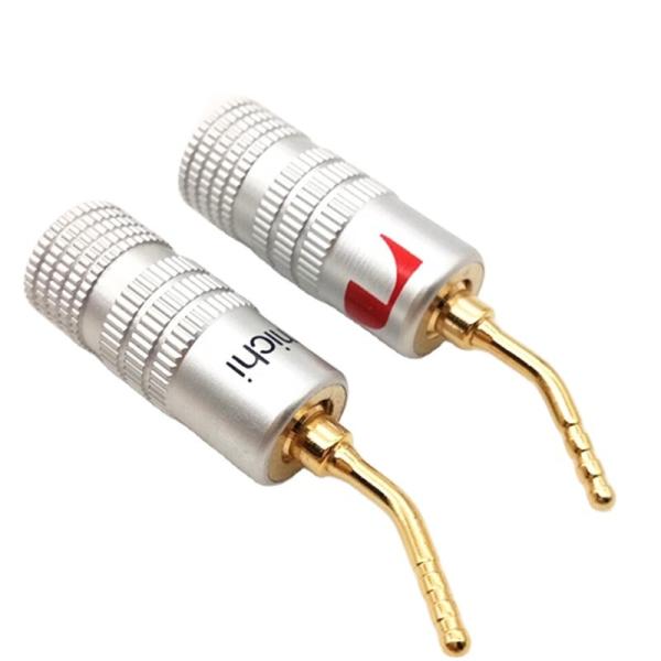 Buy cheap Copper Male Pin Nakamichi Banana Plugs Multipurpose Gold Plated from wholesalers