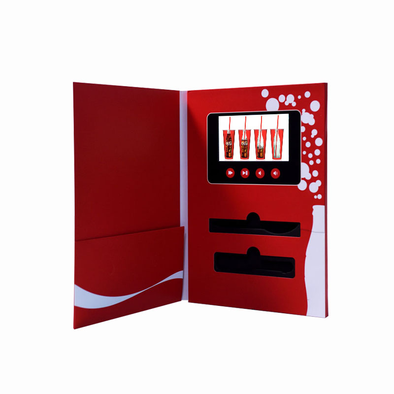 Customized 2.4 Inch LCD Video Business Cards Invitation Magnetic Lcd Name Card