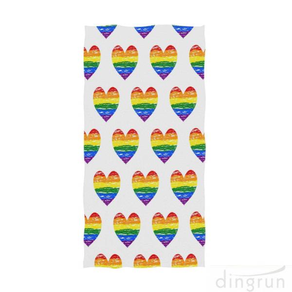 Buy cheap Homosexual Love Rainbow Hand Towels Gay Pride Bath Bathroom Shower Towels from wholesalers