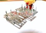 54mmx38mm Stamped High Grade Zinc Plating Steel Rock Wool Impaling Clips