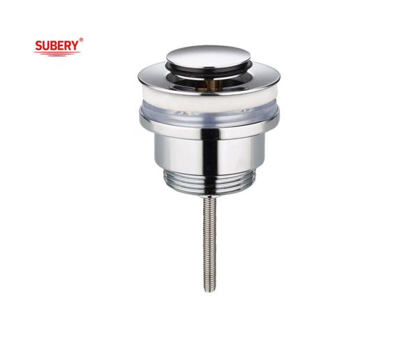 Buy cheap Brass basin drain drainage small cap stopper vanity Waste drain vessel pop up drain lavatory basin waste chrome OEM from wholesalers