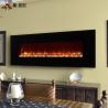 Buy cheap 58inch Wall Fireplace Heater With Glass Fascia Log Fuel Bed LED Technology from wholesalers