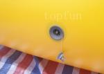 Yellow Square Outdoor Inflatable Water Pools PVC For Water Walking Ball