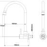 Buy cheap single hot faucet and long neck kitchen faucet hot water faucet from wholesalers