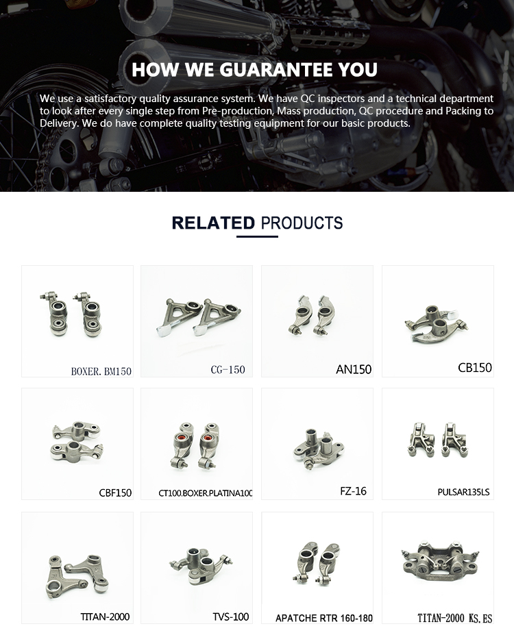 Motorcycle Engine Spare Parts Exhaust Valve ECO100.NXG100.SPLEND Rocker Arm