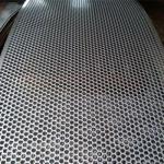 Round / Oblong Hole Perforated Metal 304 Stainless Steel Sheet Plate For Fencing