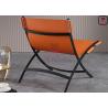 Buy cheap Bowed Tanned Leather Unfoldable 0.5cbm Single Sofa Chair from wholesalers