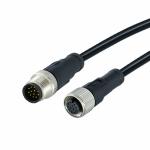 Rigoal PVC PUR M12 Waterproof Connector Male Female Battery Welding M12 Wires