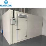 walk-in freezer room for seafood fish meat chicken beef storage with copeland