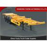 Buy cheap BPW axle 40ft skeletal container trailer air bag Suspension container trailer from wholesalers