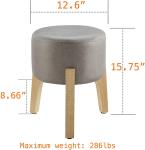 Buy cheap Mid Century Modern Ottoman Stool Modern Vintage Low Short Upholstered Makeup Vanity from wholesalers