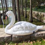 Rester Body Style Hunting Decoy Lifelike Plastic Life Size Swan Decoy for Geese