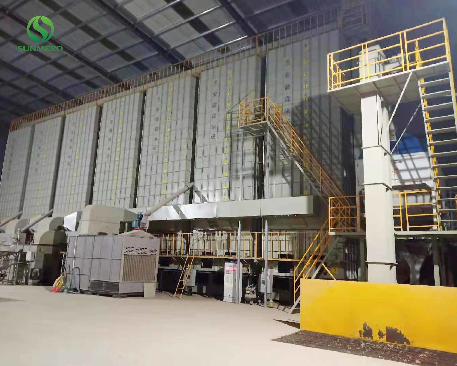 Sunmero Batch Type Rice Grain Dryer Agriculture Farm Machine 30 Tons For Wheat