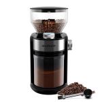 Portable Electric Adjustable Burr Coffee Grinder Silver 240g Professional Coffee