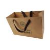 Buy cheap Thick Brown Kraft Paper Material Custom Design Paper Bags OEM Logo Printing with Black Color Rope Handle from wholesalers