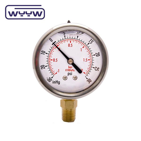 Buy cheap 2.5 Inches Dial Size Vacuum Measurement Instrument For Pressure Range Of 30inHG Vacuum Through 15000psi from wholesalers