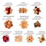 Wooden Kong Ming Puzzles Set Luban Lock IQ Puzzle Game for Adult Kids Time